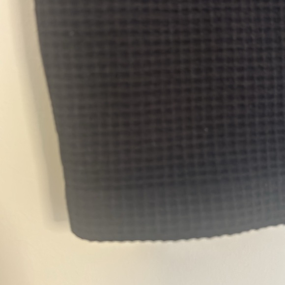 Stretch waffle black long sleeve shirt - Picture 2 of 2